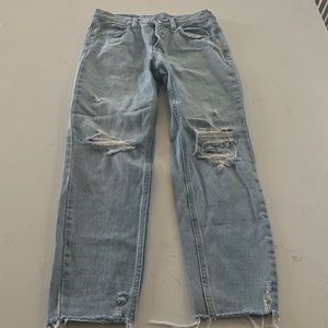 Free People light wash ripped denim size 27